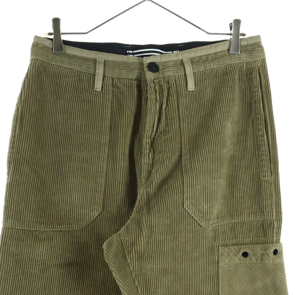 STONE ISLAND(ストーンアイランド) Corduroy Cargo Pants コーデュロイ カーゴパンツ カーキ 811532604
