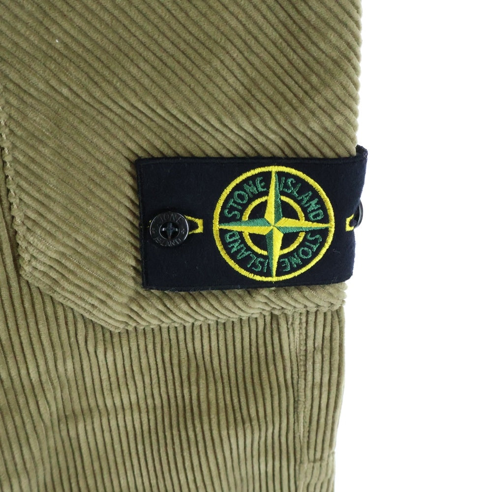 STONE ISLAND(ストーンアイランド) Corduroy Cargo Pants コーデュロイ カーゴパンツ カーキ 811532604