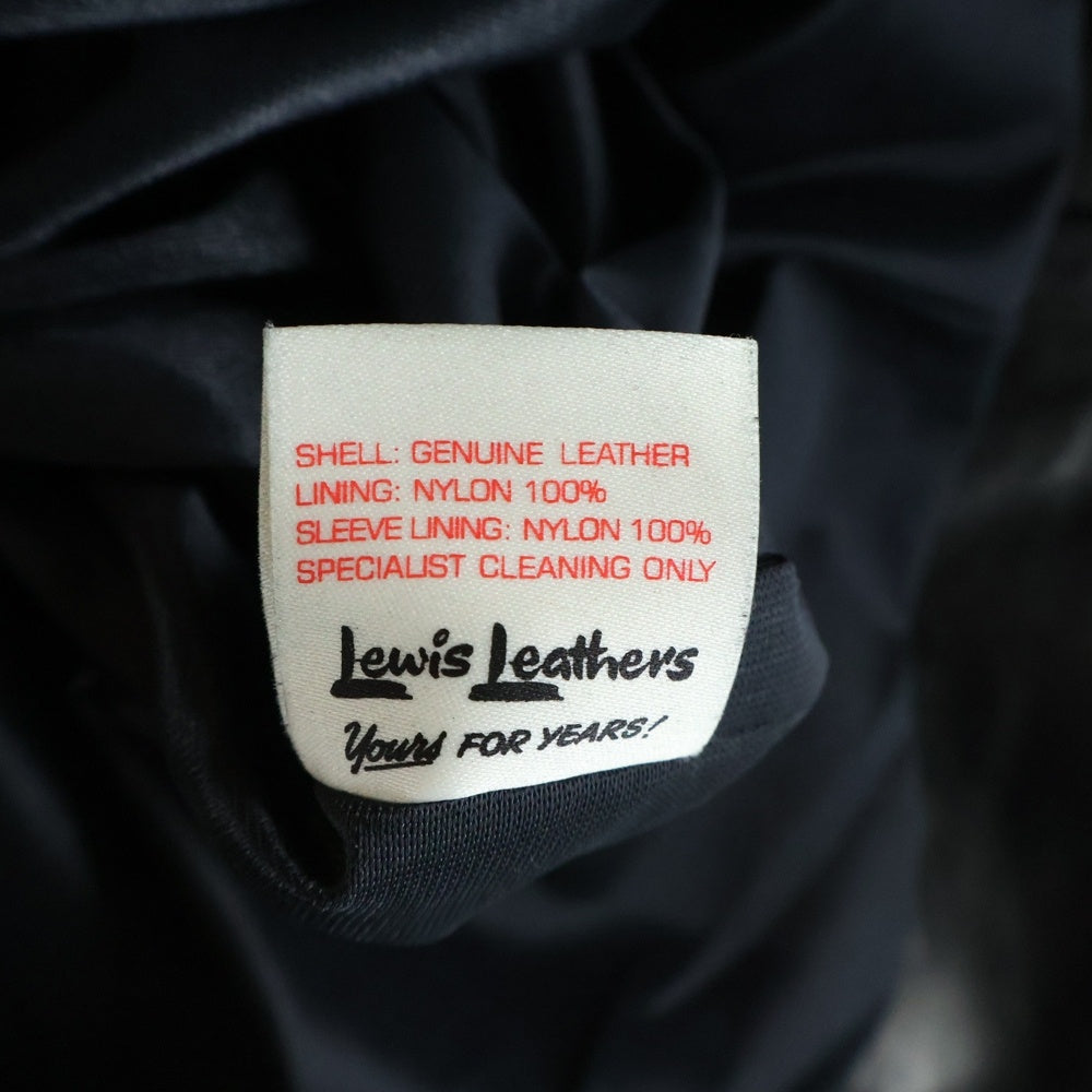 Lewis Leathers(ルイスレザー) CYCLONE Regular Fit サイクロン レギュラーフィット シープスキン ダブルライダース レザージャケット ブラック