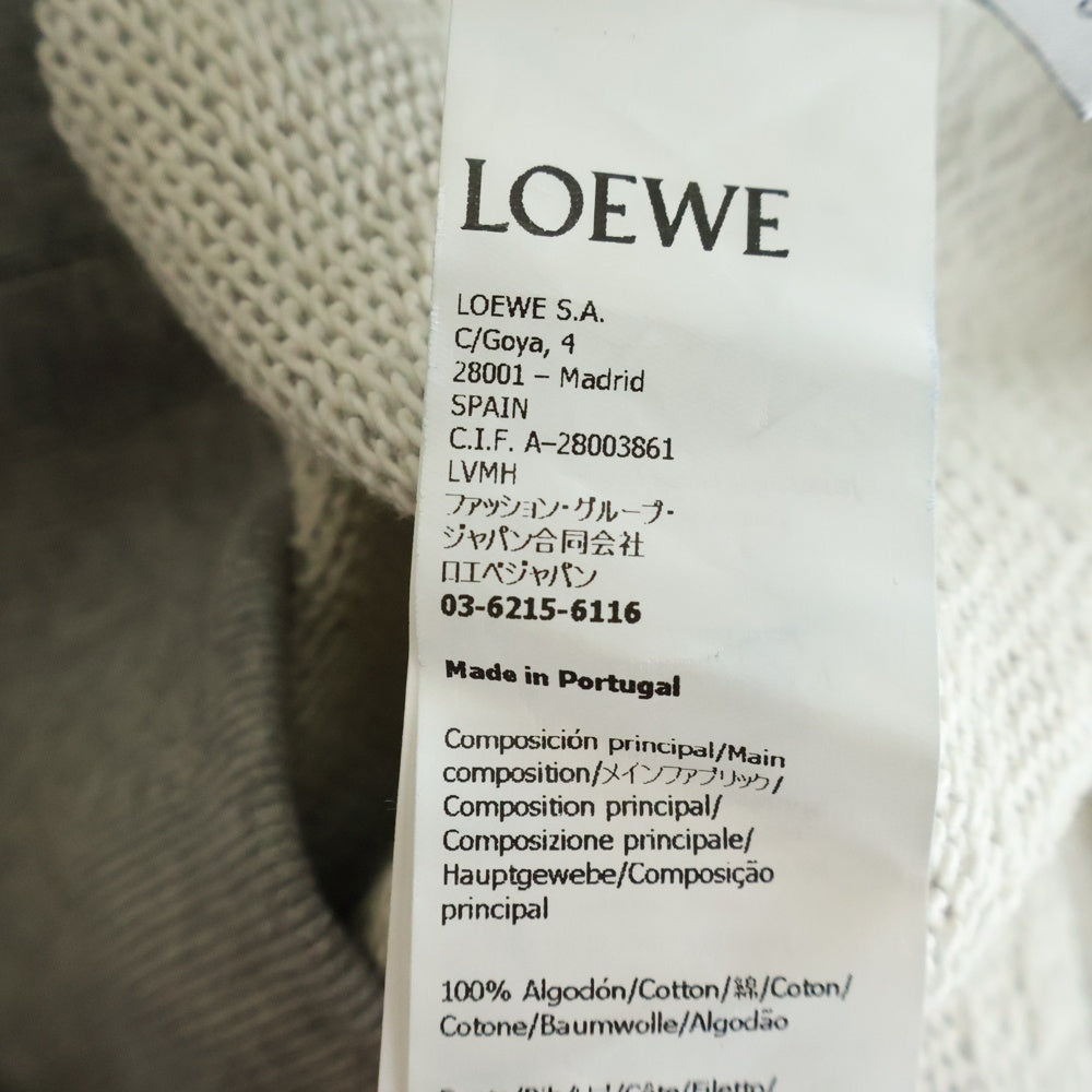 LOEWE(ロエベ) 25SS Relaxed fit hoodie リラックスフィット コットン フーディー グレー H526Y25X53