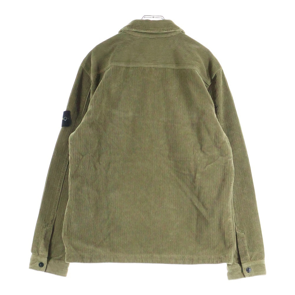 STONE ISLAND(ストーンアイランド) Corduroy Zip Up Over Size jacket コーデュロイ ジップアップ オーバーサイズ ジャケット カーキ 811511604
