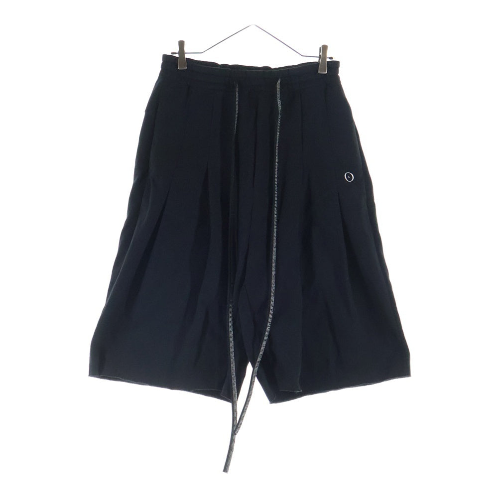SHINYA KOZUKA(シンヤコズカ) ロングドローコード スウェットハーフパンツ ショートパンツ ブラック