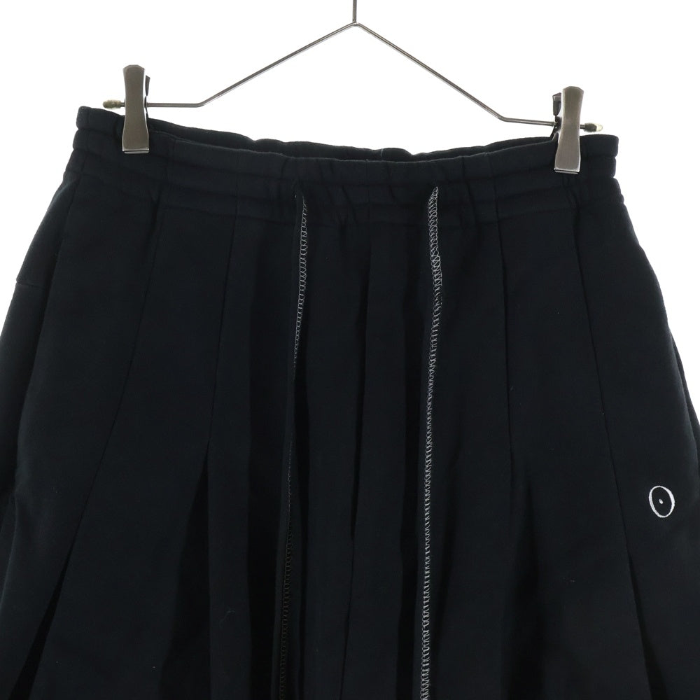 SHINYA KOZUKA(シンヤコズカ) ロングドローコード スウェットハーフパンツ ショートパンツ ブラック