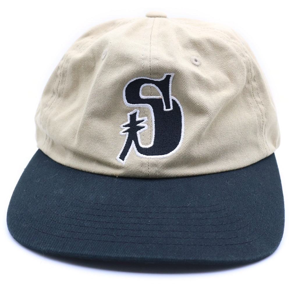 STUSSY(ステューシー) Vintage S Low Pro Cap ヴィンテージ S ロー プロキャップ 帽子 ベージュ/ブラック 1311047