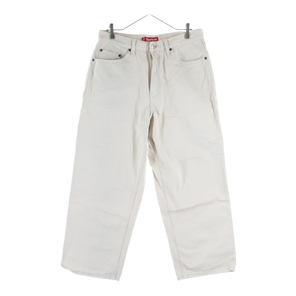SUPREME シュプリーム 24AW Baggy Jean バギー デニム ジーンズ デニム パンツ ベージュ SUPREME(シュプリーム) 24AW Baggy Jean ロゴ刺繍 バギージーンズ