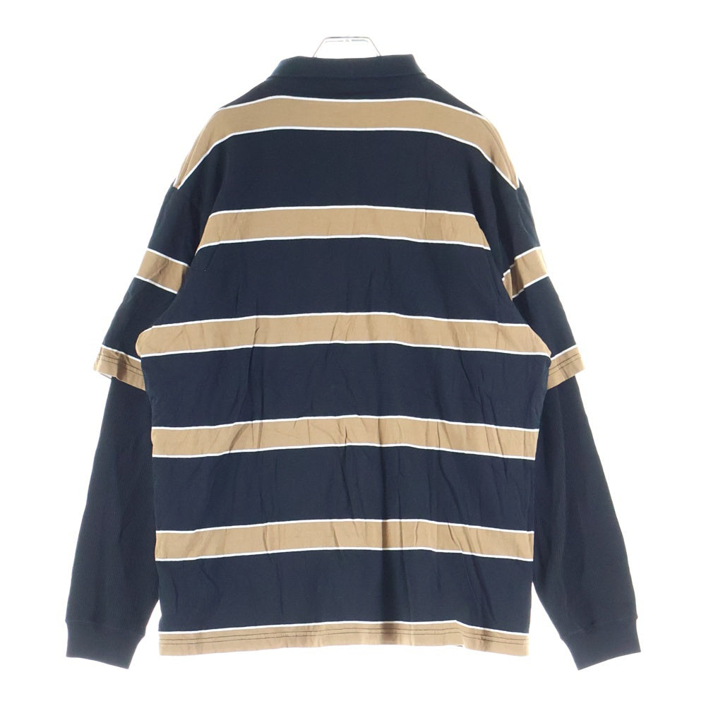 SUPREME(シュプリーム) 24AW Dickies Thermal Polo ディッキーズ サーマルレイヤード 長袖ポロシャツ ブラック