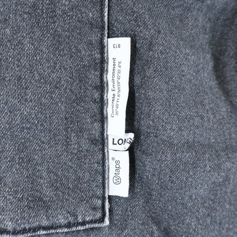 WTAPS(ダブルタップス) 24SS TROUSERS DENIM トラウザーズデニムカーゴパンツ グレー 241WVDT-PTM04