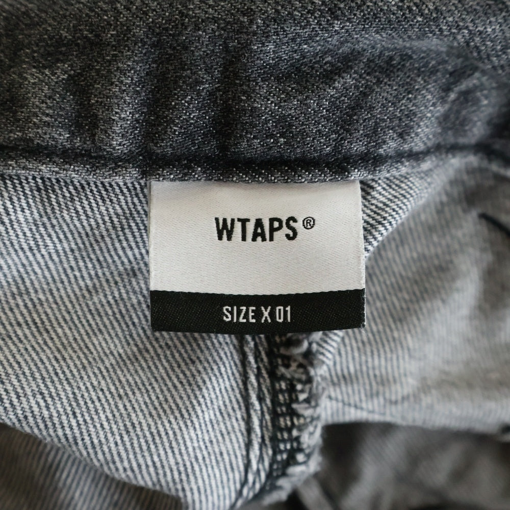 WTAPS(ダブルタップス) 24SS TROUSERS DENIM トラウザーズデニムカーゴパンツ グレー 241WVDT-PTM04
