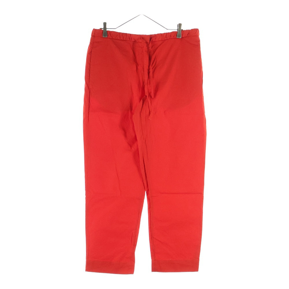 JIL SANDER +(ジルサンダープラス) ドローコードデザイン コットンパンツ レッド
