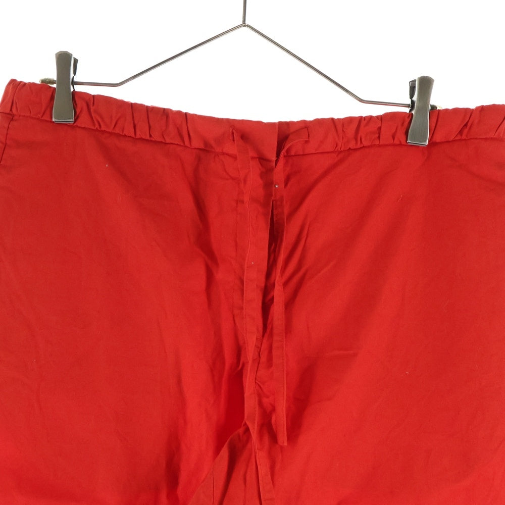 JIL SANDER +(ジルサンダープラス) ドローコードデザイン コットンパンツ レッド
