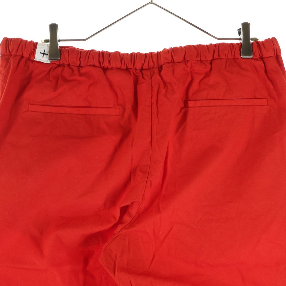 JIL SANDER +(ジルサンダープラス) ドローコードデザイン コットンパンツ レッド