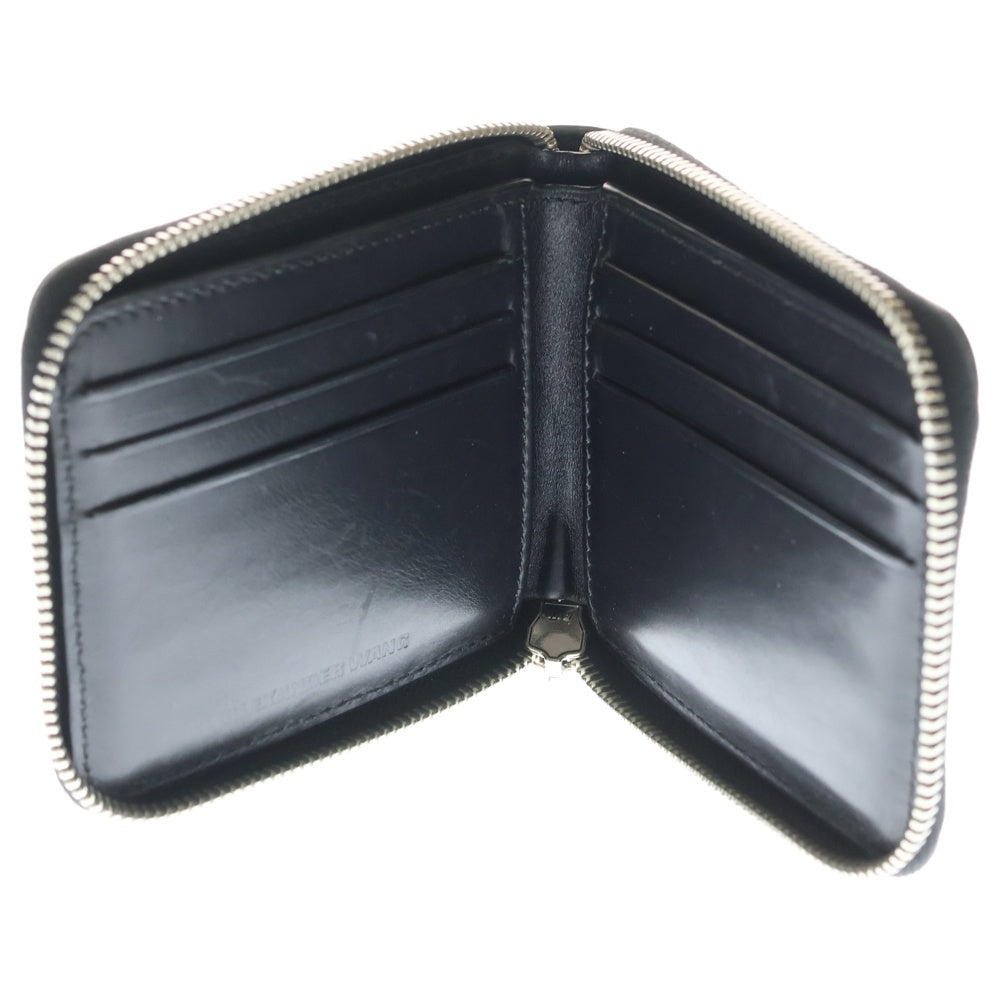 ALEXANDER WANG(アレキサンダーワン) クロコ型押し ジッピーウォレット 財布 ブラック