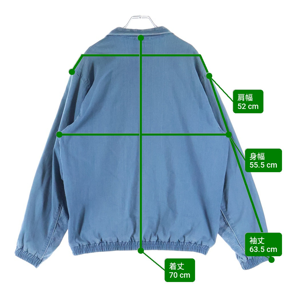 LACOSTE(ラコステ) ロゴワッペン ストレッチデニムトラックジャケット インディゴ BH008J