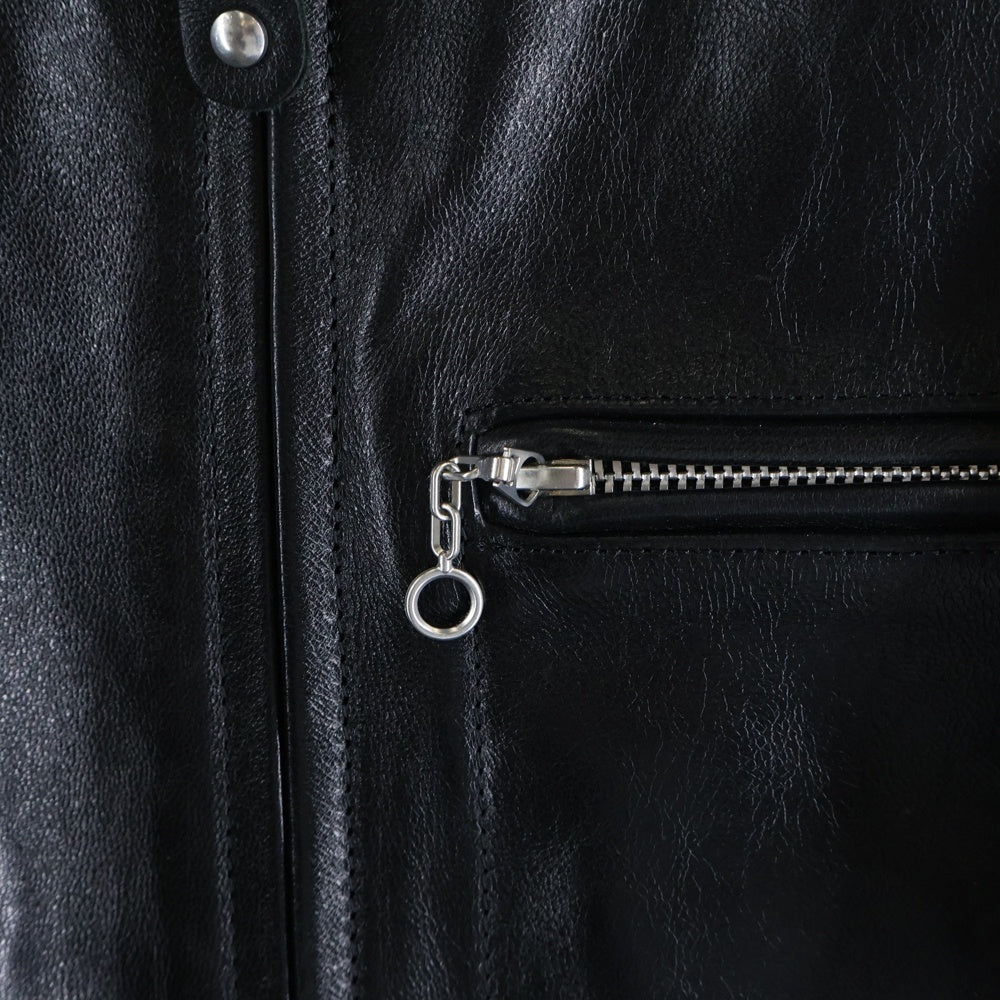SCHOTT(ショット) ラムレザー シングルライダースジャケット レザージャケット ブラック 782-3950120