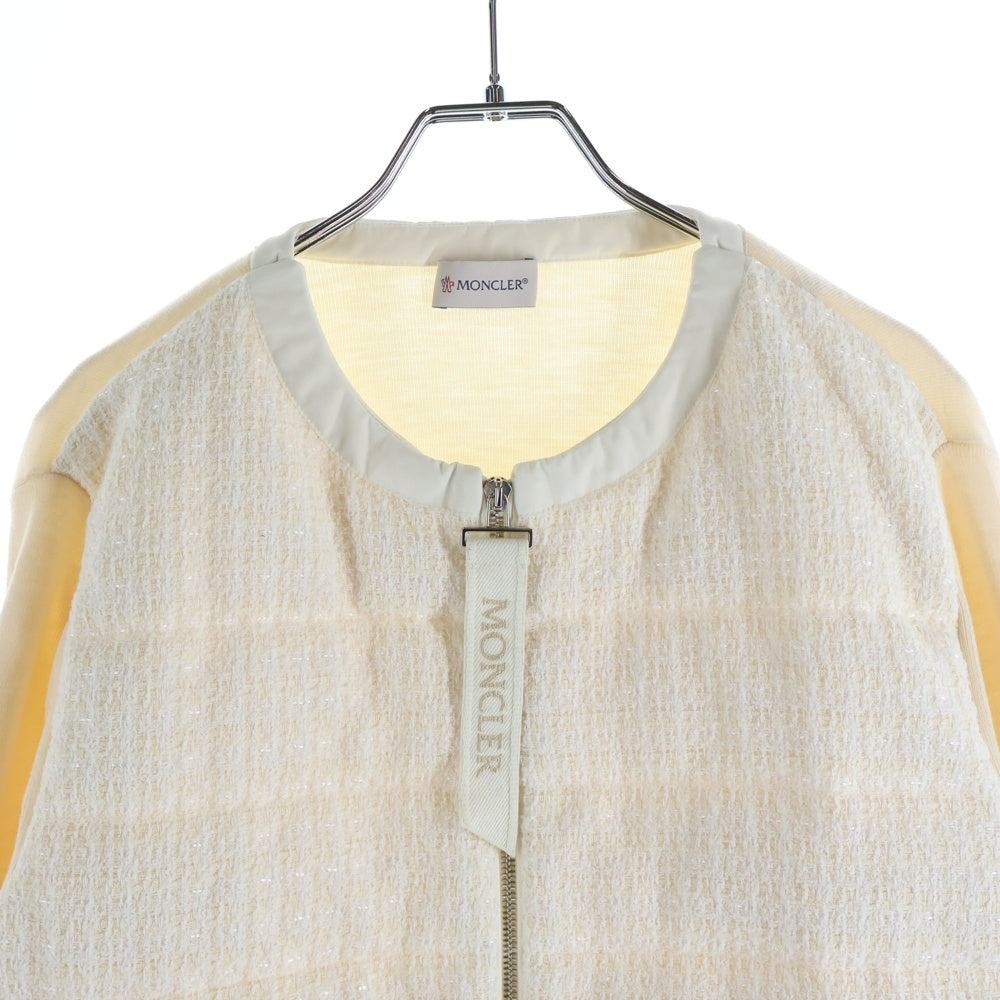 MONCLER(モンクレール) 23SS CARDIGAN TRICOT ツイード カーディガン ジャケット レディース アイボリー I10939B00015