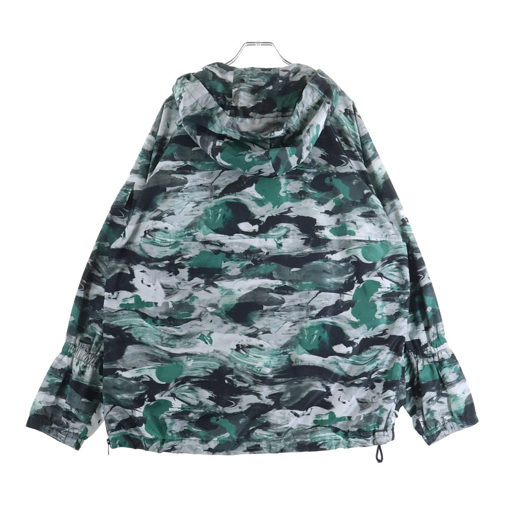 LOUIS VUITTON(ルイヴィトン) 19SS 総柄デザイン ナイロン ハーフジップジャケット グリーン RM191M JQL HGB09W
