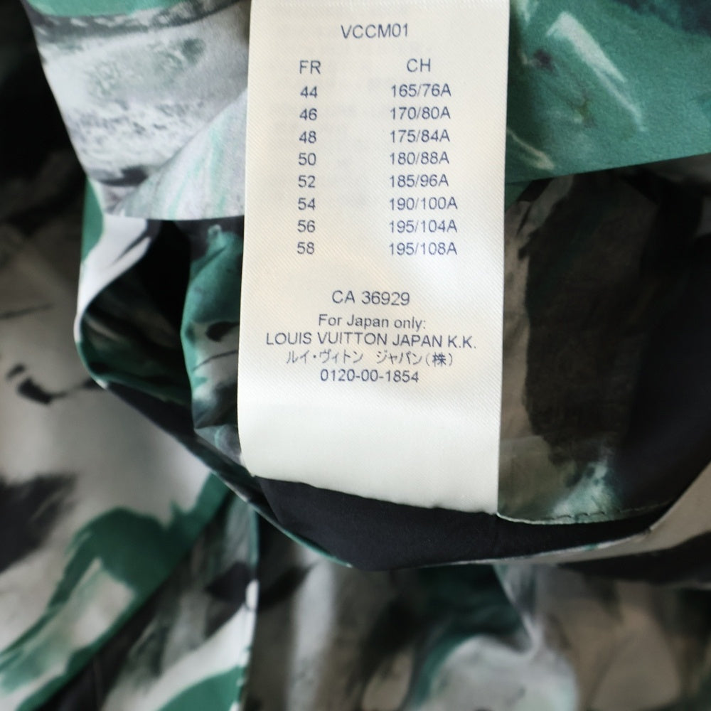 LOUIS VUITTON(ルイヴィトン) 19SS 総柄デザイン ナイロン ハーフジップジャケット グリーン RM191M JQL HGB09W
