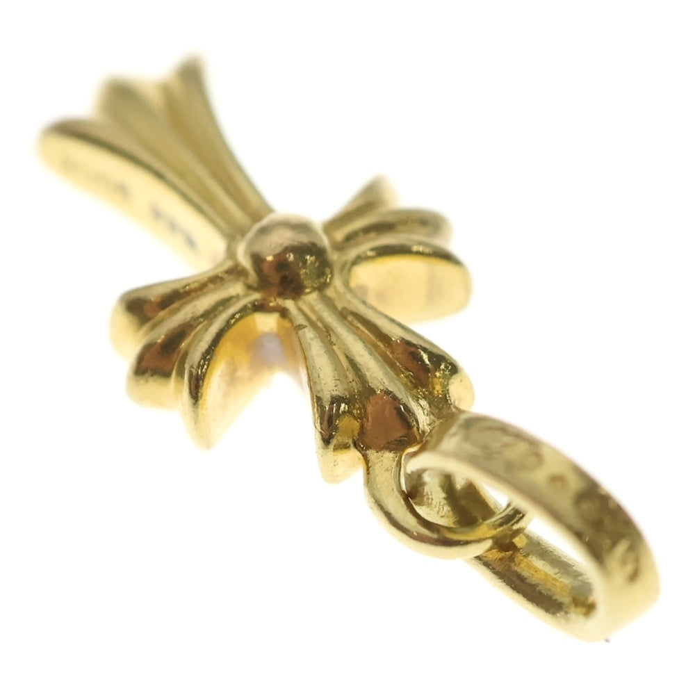 CHROME HEARTS(クロムハーツ) 22K CRS BBYFAT P SAP P ベイビーファット PAVEピンクサファイアチャームゴールドネックレストップ