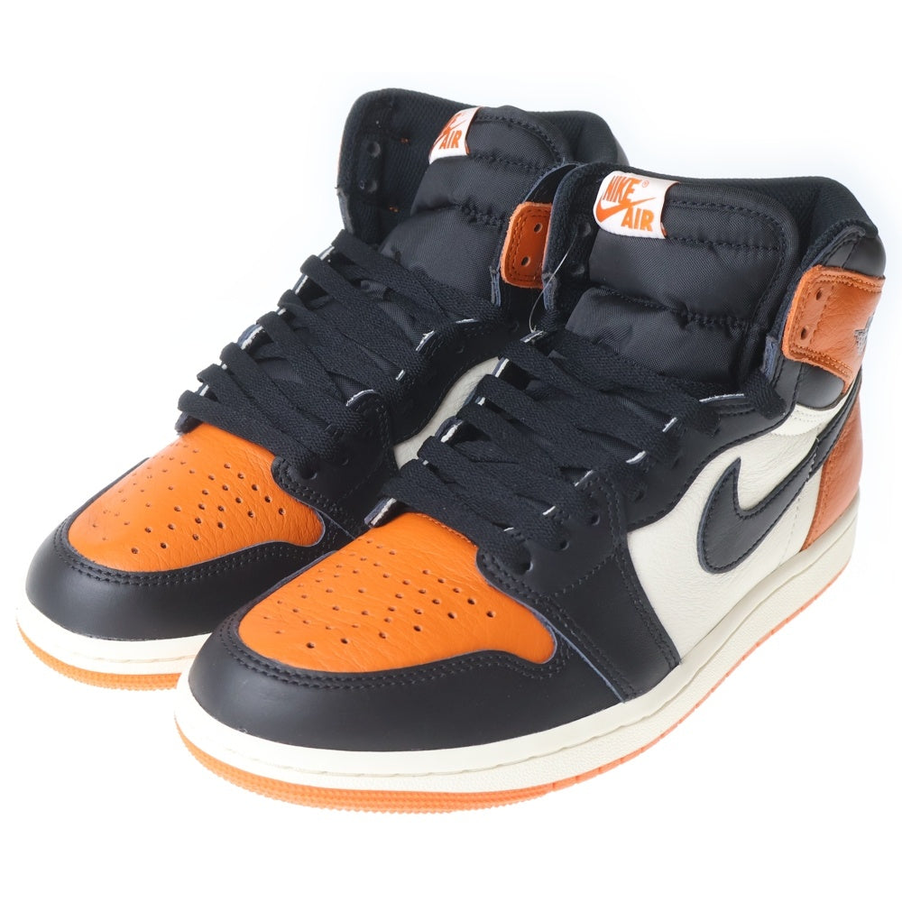 NIKE(ナイキ) AIR JORDAN 1 RETRO HIGH OG エアジョーダン 1 レトロ ハイ オリジナル ハイカットスニーカー オレンジ/ブラック US8/26.0cm DZ5485-008