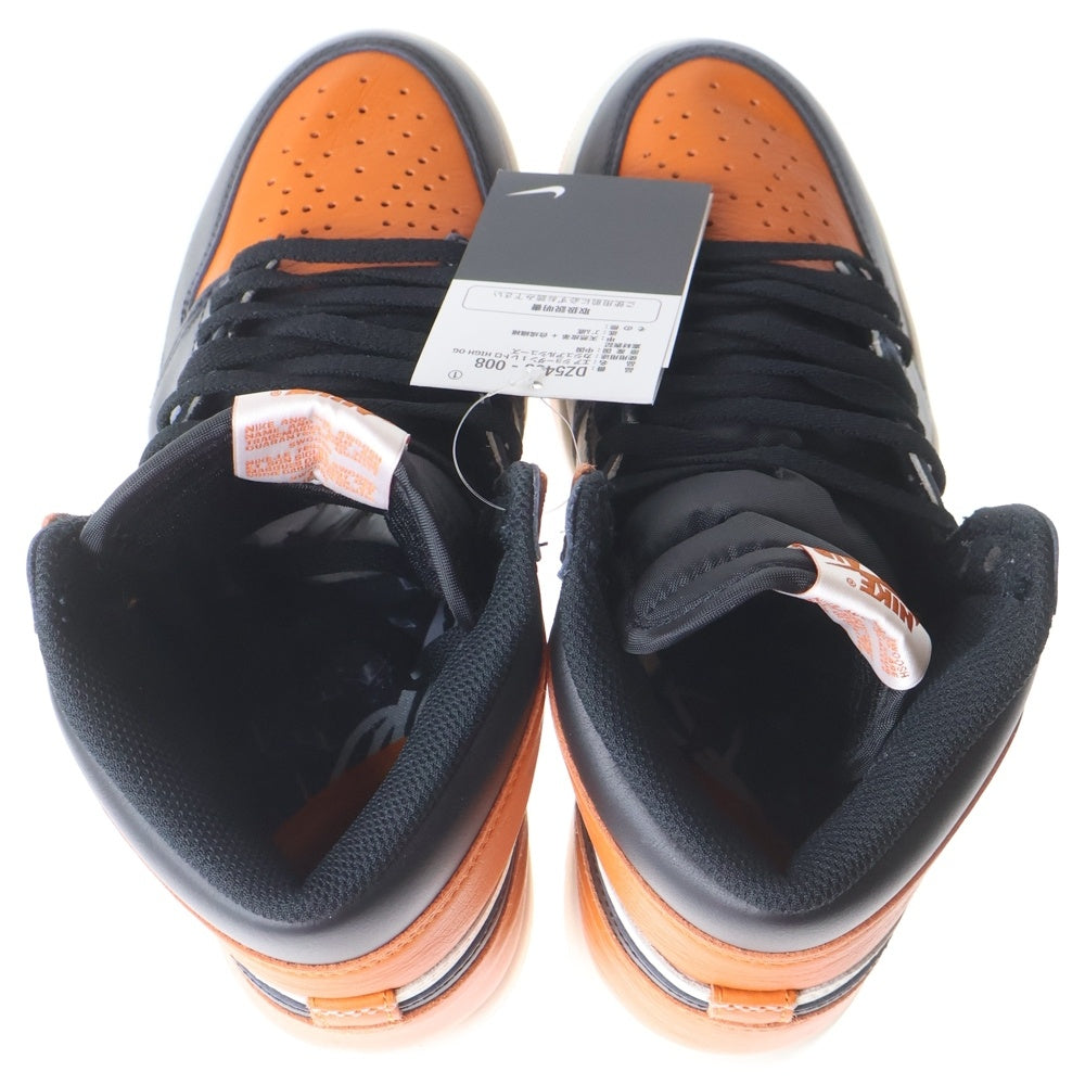 NIKE(ナイキ) AIR JORDAN 1 RETRO HIGH OG エアジョーダン 1 レトロ ハイ オリジナル ハイカットスニーカー オレンジ/ブラック US8/26.0cm DZ5485-008