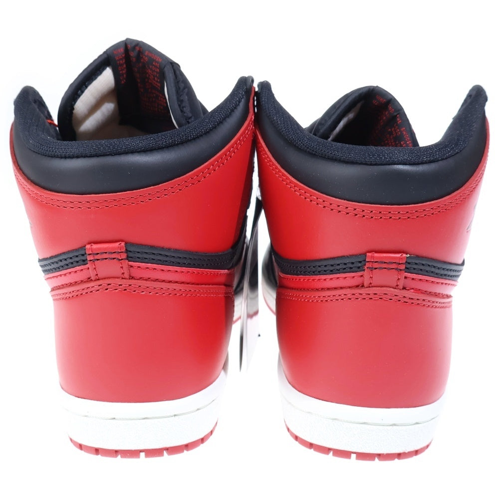 NIKE(ナイキ) AIR JORDAN 1 HIGH 85 エアジョーダン1 ハイ 85 ハイカットスニーカー ブラック/レッド US8/26.0cm HV6674-067