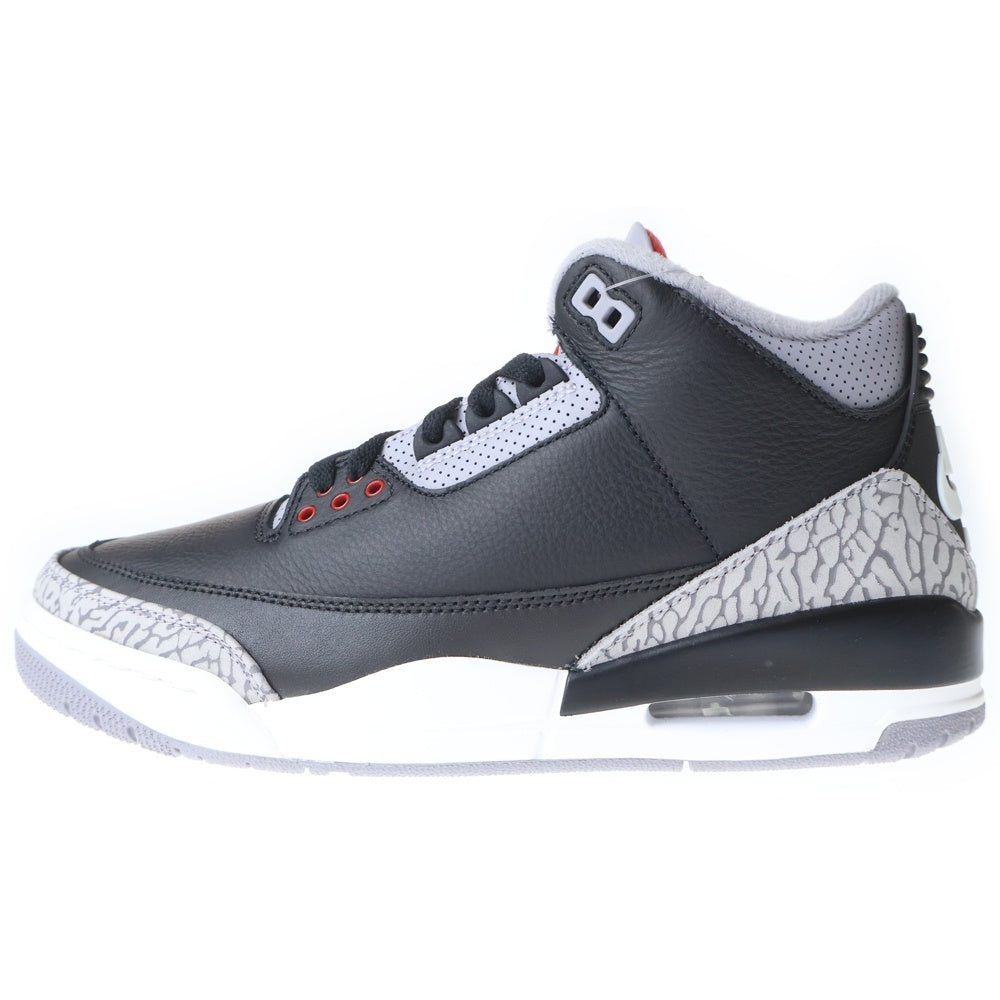 NIKE(ナイキ) AIR JORDAN 3 RETRO エア ジョーダン レトロ ハイカットスニーカー ブラック DN3707-010 US8/26cm