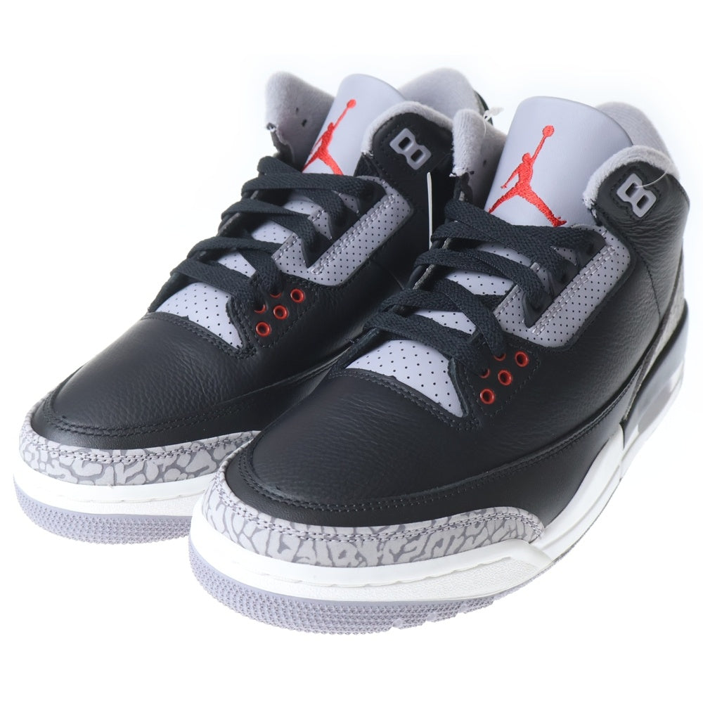 NIKE(ナイキ) AIR JORDAN 3 RETRO エア ジョーダン レトロ ハイカットスニーカー ブラック DN3707-010 US8/26cm