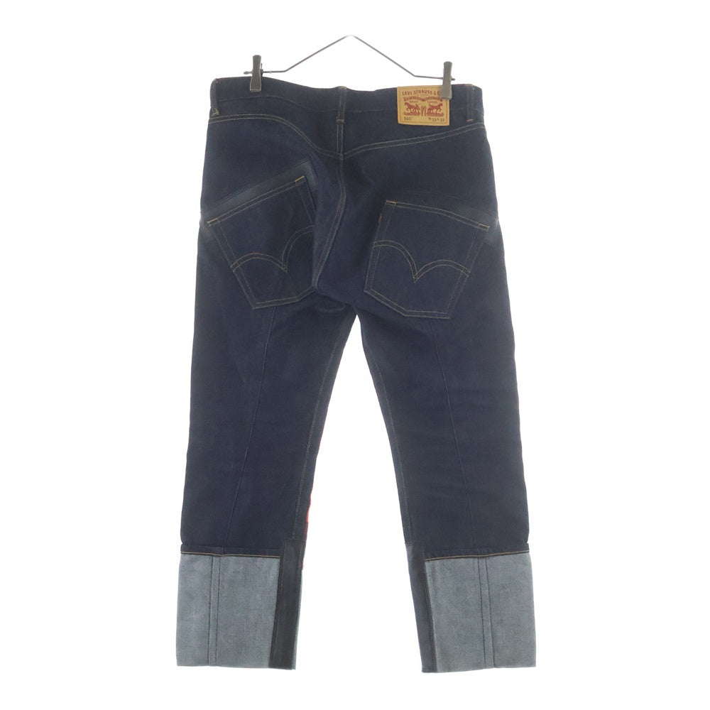 JUNYA WATANABE COMME des GARCONS(ジュンヤワタナベ コムデギャルソン) × Levi's チェック柄切り替え マルチポケット ジップアップ デニムパンツ インディゴ WT-P215
