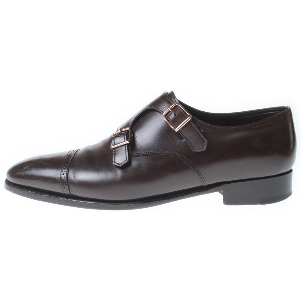 JOHN LOBB(ジョンロブ) PHILIP II DOUBLE BUCKLE ダブルモンクストラップ レザー ドレスシューズ ブラウン 210939