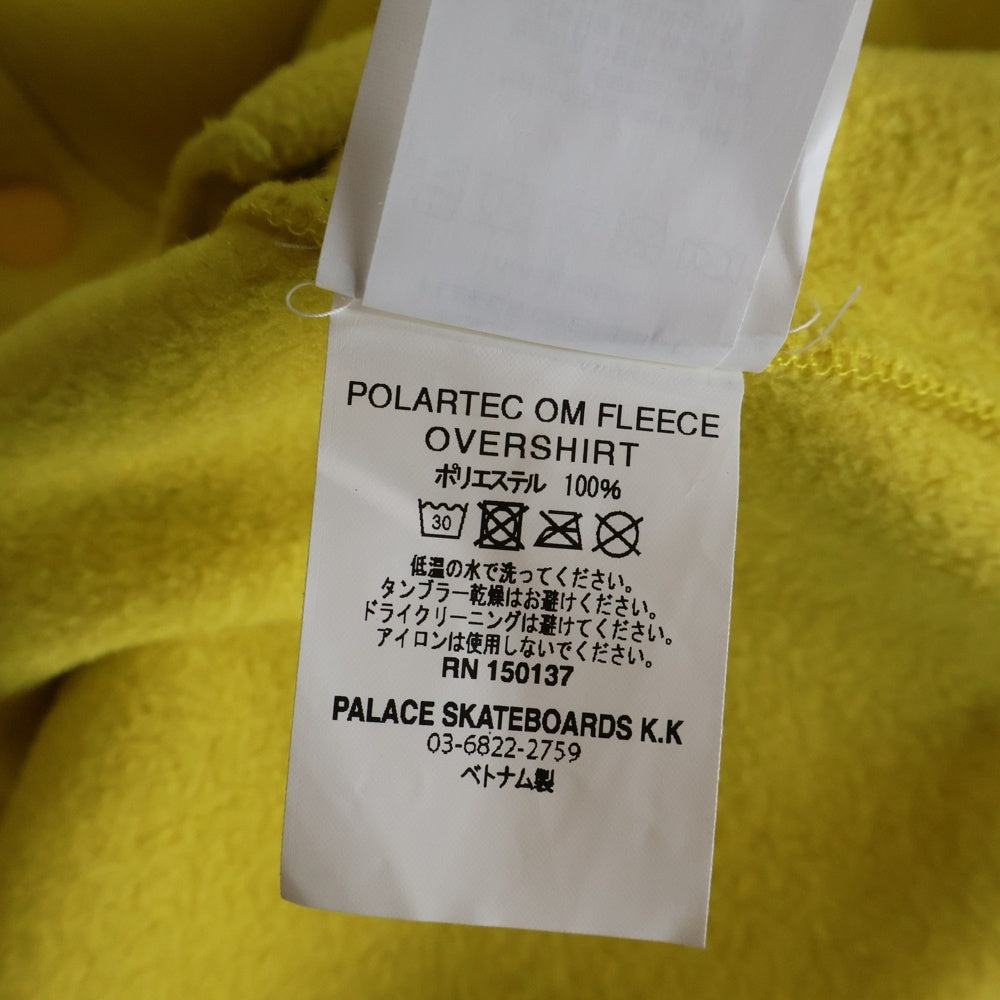 Palace Skateboards(パレススケートボーズ) 25AW POLARTEC OM FLEECE OVERSHIRT ポーラテック フリース オーバーシャツ イエロー