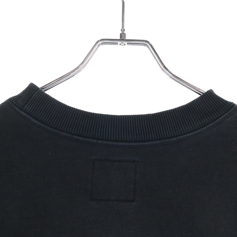 GAKKIN(ガッキン) ×BUDSPOOL 日照菊刺繍 CREW NECK SWEAT SHIRT ×バッズプール クルーネックスウェットシャツ ブラック