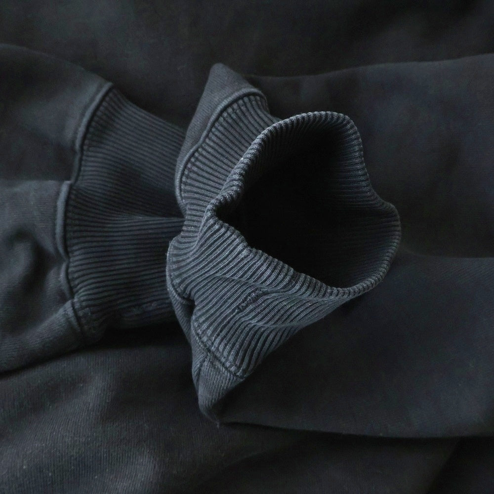 GAKKIN(ガッキン) ×BUDSPOOL 日照菊刺繍 CREW NECK SWEAT SHIRT ×バッズプール クルーネックスウェットシャツ ブラック