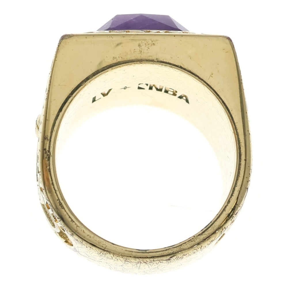 LOUIS VUITTON(ルイヴィトン) ×NBA パープルストーン リング ゴールド MP2864