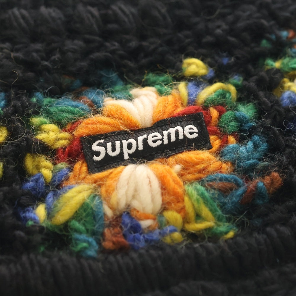 SUPREME(シュプリーム) 25SS Crochet Beanie クロケット ロゴデザイン バケットハット 帽子 ブラック