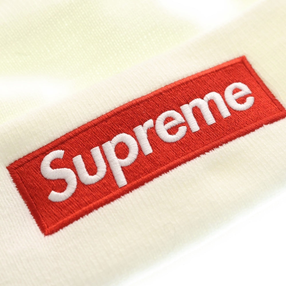 SUPREME(シュプリーム) 21AW ×NEW ERA Box Logo Beanie ニューエラ ボックスロゴデザイン ビーニー ニット帽 ホワイト