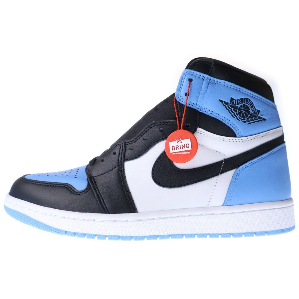 NIKE(ナイキ) AIR JORDAN 1 RETRO HIGH OG UNIVERSITY BLUE/UNC TOE エアジョーダン1 レトロ OG UNCトゥ ハイカットスニーカー US10/28cm DZ5485-400