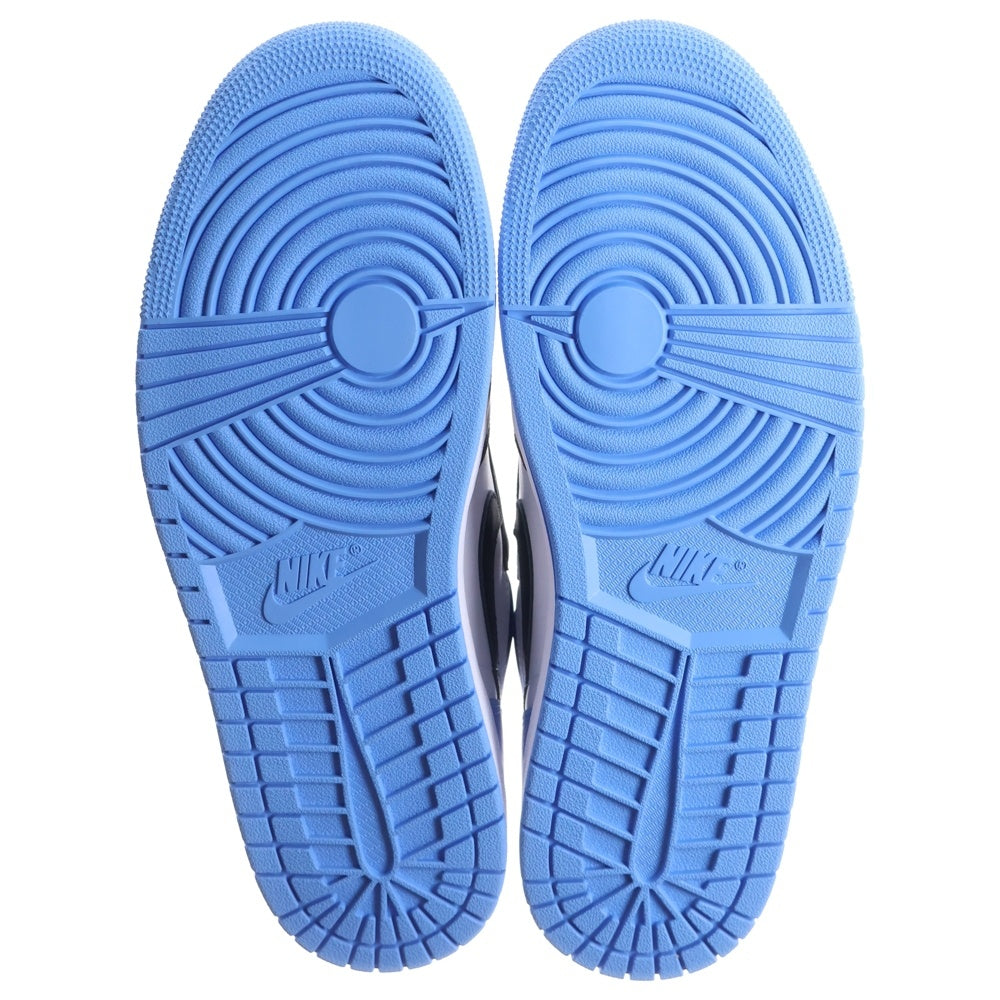 NIKE(ナイキ) AIR JORDAN 1 RETRO HIGH OG UNIVERSITY BLUE/UNC TOE エアジョーダン1 レトロ OG UNCトゥ ハイカットスニーカー US10/28cm DZ5485-400