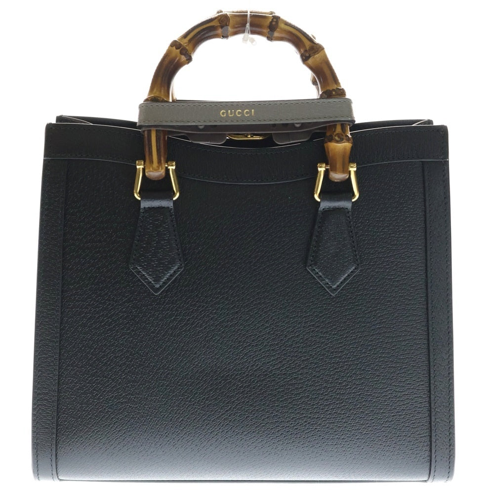 GUCCI(グッチ) ダイアナ ミディアム レザー2WAYハンドバッグ ブラック 702721 レディース