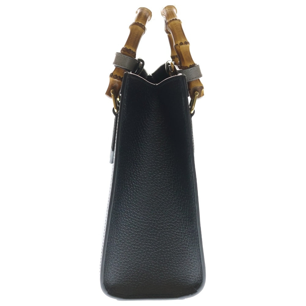 GUCCI(グッチ) ダイアナ ミディアム レザー2WAYハンドバッグ ブラック 702721 レディース