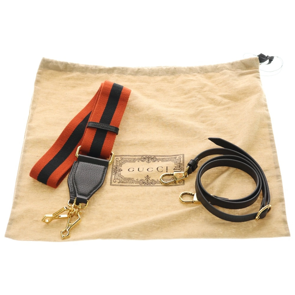 GUCCI(グッチ) ダイアナ ミディアム レザー2WAYハンドバッグ ブラック 702721 レディース