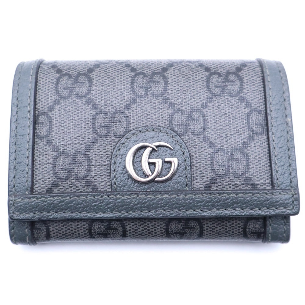 GUCCI(グッチ) GGスプリーム カードケース 名刺入れ グレー 732025 レディース