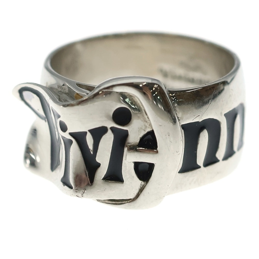 Vivienne Westwood(ヴィヴィアンウエストウッド) BELT RING ロゴ ベルトリング シルバー レディース