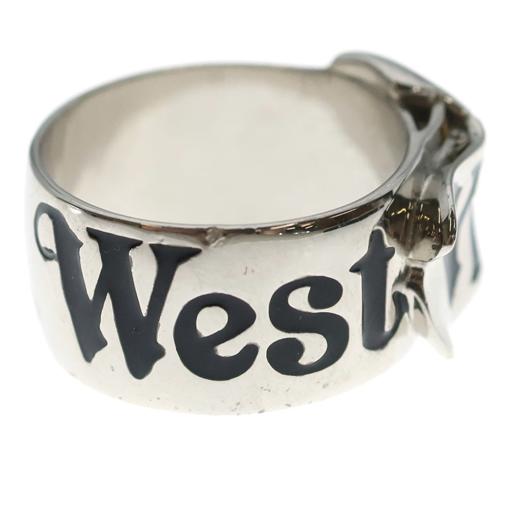 Vivienne Westwood(ヴィヴィアンウエストウッド) BELT RING ロゴ ベルトリング シルバー レディース