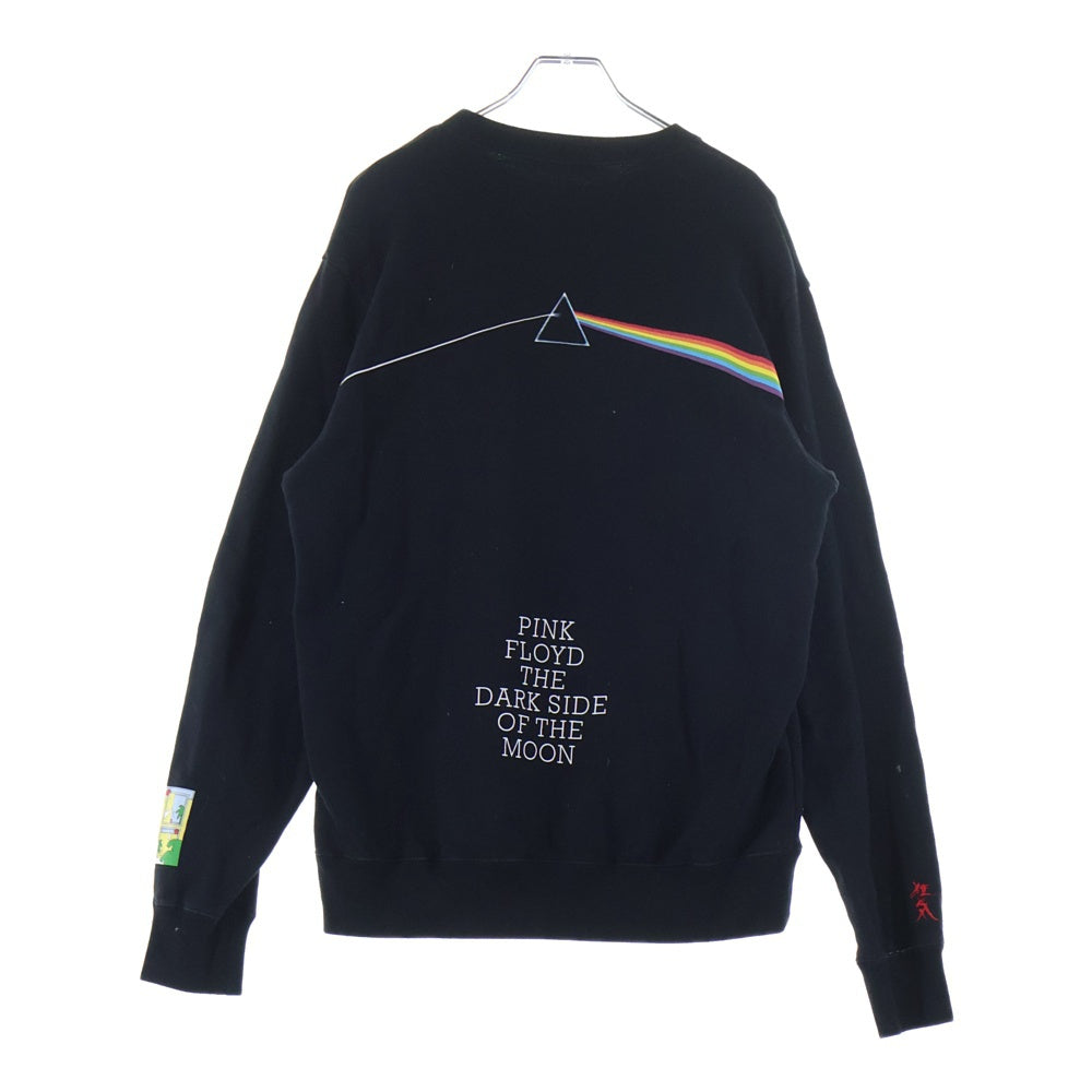 UNDERCOVER(アンダーカバー) 23SS SWEAT PF TDSOTM Pylamid/Prism ピンクフロイド ピラミッドプリズム プリンテッド クルーネックスウェットトレーナー ブラック UC1C4891-3