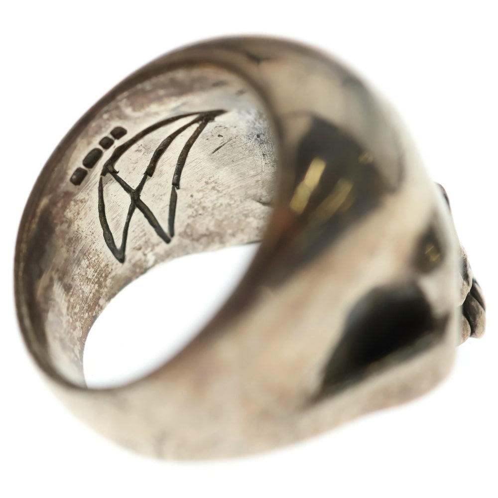 CRAZY PIG(クレイジーピッグ) EVIL SKULL RING ラージ スカルリング シルバー