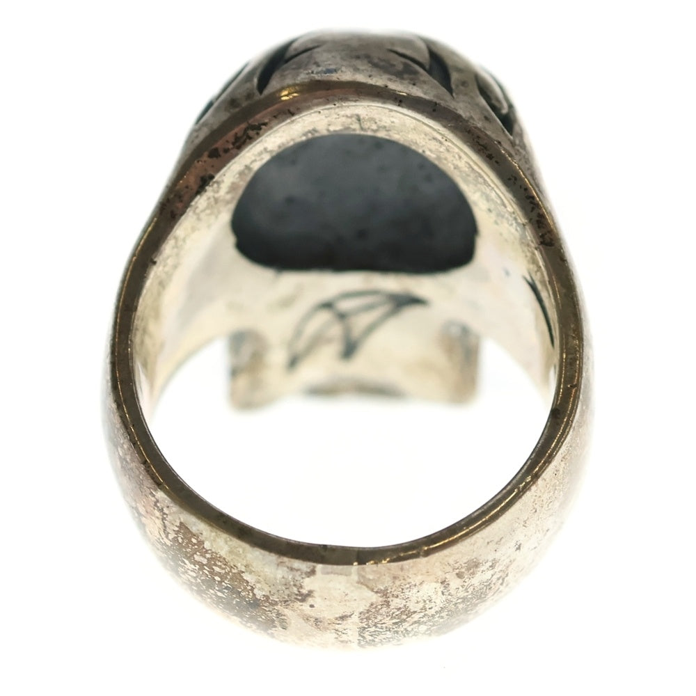 CRAZY PIG(クレイジーピッグ) TRIBAL SKULL RING トライバル スカルリング シルバー