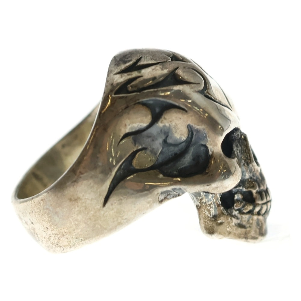 CRAZY PIG(クレイジーピッグ) TRIBAL SKULL RING トライバル スカルリング シルバー
