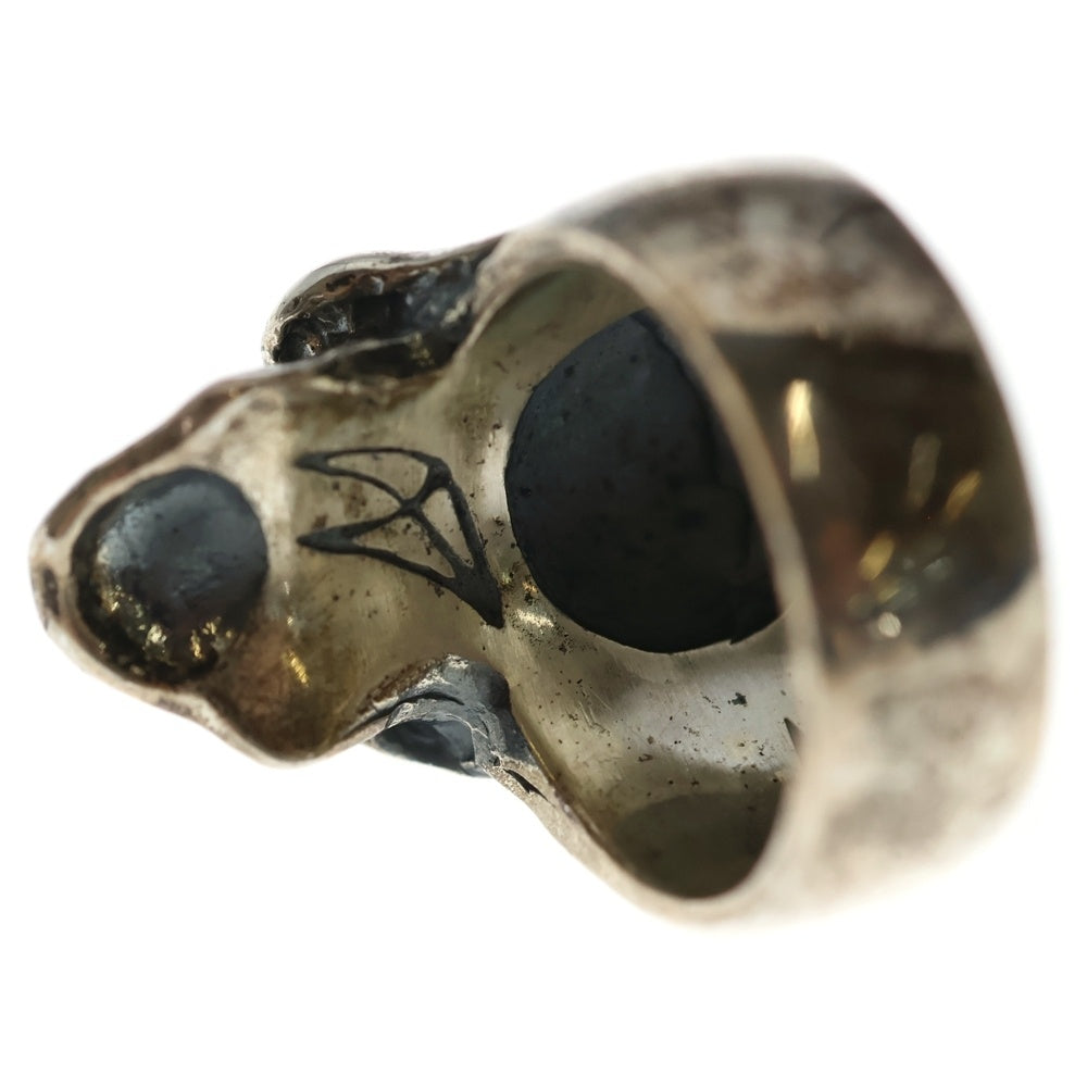 CRAZY PIG(クレイジーピッグ) TRIBAL SKULL RING トライバル スカルリング シルバー