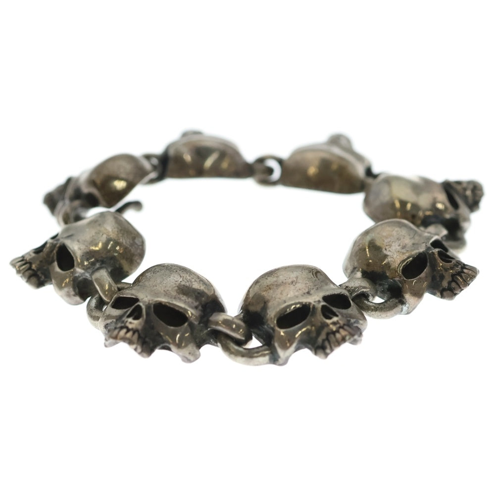 CRAZY PIG(クレイジーピッグ) Evil Skull Link Bracelet イーヴルスカルリンク ブレスレット シルバー