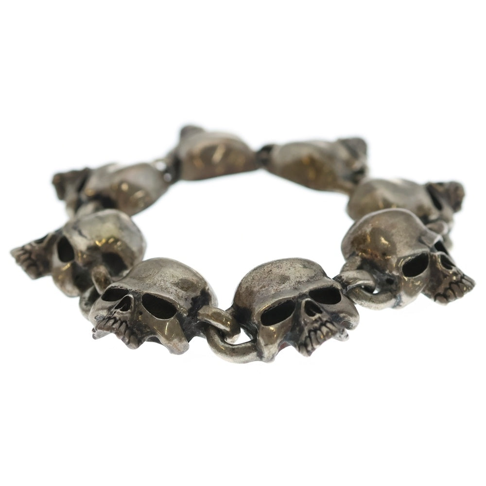 CRAZY PIG(クレイジーピッグ) Evil Skull Link Bracelet イーヴルスカルリンク ブレスレット シルバー